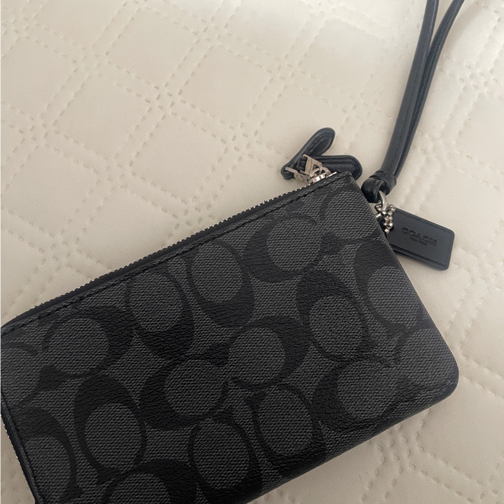 Coach Double Zipper Wristlet - Picture 3 of 4
